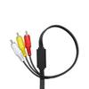 Audio 2000s ADC2113 10 Feet 3.5mm TRRS (AV Mini Plug) to 3 RCA Audio Video Cable for Sony, JVC, Panasonic, Canon, Sharp, Samsung Camcorder or Mini DV view 2