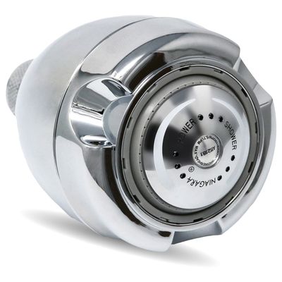 Earth Showerhead - Niagara Conservation | Energy & Water Saving Showerhead (2.0 GPM) High-Efficiency 3-Spray Chrome Fixed Shower Head (N2920CH)