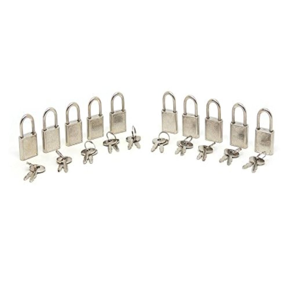 SourceOne Mini Padlocks Luggage Locks (10 Pack)