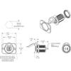 Blue Sea Systems 1016200 12V DC Dual USB Charger Socket, White view 2