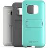 VENA HTC One (M9) Case - [Legacy] Slim Fit Dual Layer Hybrid Case with Kickstand & Screen Protector for HTC One M9 (2015) - Teal & Gray view 2