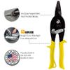 MIDWEST Blackout Series Aviation Snip - Straight Cut Regular Tinner Shears, Made in the USA - MWT-6716SO view 2