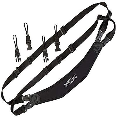 OP/TECH USA Utility Sling Duo - Shoulder Sling for Two Cameras,Black