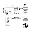 Direct-Lighting Fixed Straight Arm Display Light DL-59844 view 2