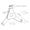 Impact Mounts Universal Detachable Tablet Wall Mount Bracket for Ipad 1/2/3/4/air Galaxy Kindle (7-8.5" Tablets) view 3