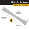 Titan 11511 12-Inch Stainless Steel Pry Bar Scraper view 2