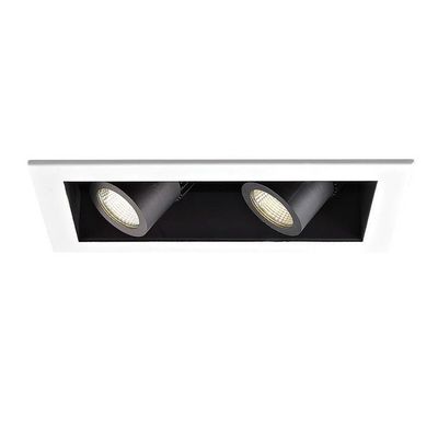 WAC Lighting MT4LD211NE-S927-BK LED Precision Multiple Two New Construction IC Rated Housing in 2700K 90CRI Spot Beam 90 CRI, 2 Lights, Black
