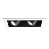 WAC Lighting MT4LD211NE-S927-BK LED Precision Multiple Two New Construction IC Rated Housing in 2700K 90CRI Spot Beam 90 CRI, 2 Lights, Black view 1