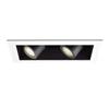 WAC Lighting MT4LD211NE-S927-BK LED Precision Multiple Two New Construction IC Rated Housing in 2700K 90CRI Spot Beam 90 CRI, 2 Lights, Black view 2