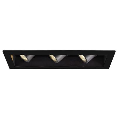 WAC Lighting MT4LD311NE-S927-BK LED Precision Multiple Three New Construction IC Rated Housing in 2700K 90CRI Spot Beam, 3 Lights, Black