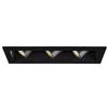 WAC Lighting MT4LD311NE-S927-BK LED Precision Multiple Three New Construction IC Rated Housing in 2700K 90CRI Spot Beam, 3 Lights, Black view 2