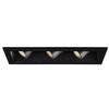WAC Lighting MT4LD316NE-S927-BK LED Precision Multiple Three New Construction Non-IC Housing in 2700K 90CRI Spot Beam, 3 Lights, Black view 4