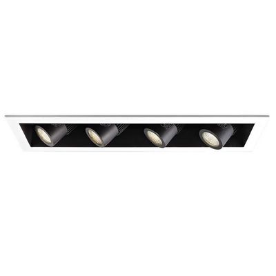 WAC Lighting MT4LD411NE-S40-BK Precision Multiples LED Four New Construction IC Rated Housing, 4000K Spot Beam, 4 Lights, Black
