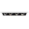 WAC Lighting MT4LD416NE-F927-BK LED Precision Multiple Four Light New Construction Non-IC Housing in 2700K 90CRI Flood Beam LED Precision Multiple Four Light New Construction Non-IC Housing in 2700K 90CRI Flood BeamBlack view 2