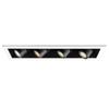 WAC Lighting MT4LD416NE-S40-BK LED Precision Multiple Four New Construction Non-IC Housing in 4000K Spot Beam, 4 Lights, Black view 1