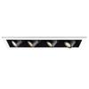 WAC Lighting MT4LD416NE-S40-BK LED Precision Multiple Four New Construction Non-IC Housing in 4000K Spot Beam, 4 Lights, Black view 2