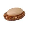 Gedy Melissa Round Soap Holder, Transparent Gold view 1