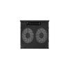 Aluratek Slim & Portable USB Powered Laptop Cooling Pad with Quiet Dual Fans, Supports up to 17" Laptop and Macbook, Black - ACP01FB view 2