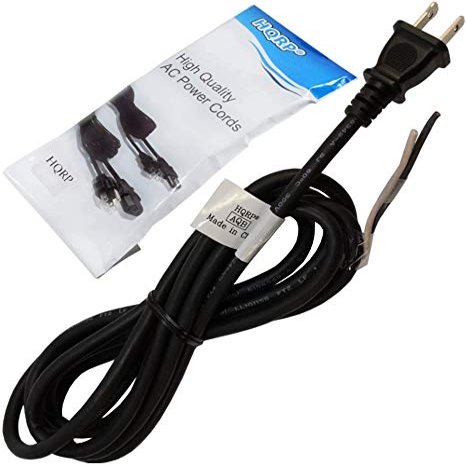 HQRP AC Power Cord Compatible with Milwaukee 6245 (SER 685-1001) 6246 (SER 750-10277) 6255 (SER 696-1001) 6256 (SER 749-1001) Jig Saw Mains Cable Repair