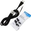 HQRP AC Power Cord Compatible with Makita HR1830F HR2000 HR2400 HR2410 HR2431 HR2432 HR2445 HR2450F HR2455 HR2470F HR2811F Rotary Hammer Mains Cable Repair view 1