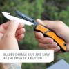 Outdoor Edge 3.5" RazorSafe Replacement Sharp-Point Knife Blades, 24 Piece Value Pack view 4
