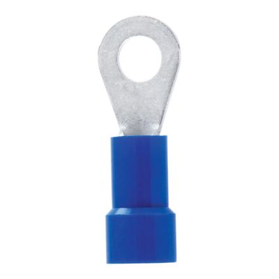 Terminal, Ring, 16-14 Gauge, Vinyl, #8 Stud (Pack): Secure Option for Efficient Wiring