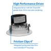 NICOR Lighting 4 inch LED Gimbal Downlight Retrofit Kit in 3000K (DLG4-10-120-3K-WH) view 4
