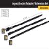 Titan 15206 3-Piece 12-Inch Impact Socket Adapter and Extension Set view 2