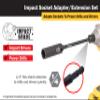 Titan 15206 3-Piece 12-Inch Impact Socket Adapter and Extension Set view 3