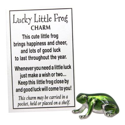 Ganz Lucky Little Frog Charm with Story Card!