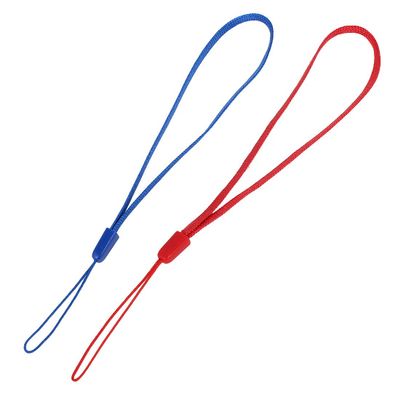 uxcell 2 Pieces Red Blue Hand Wrist Strap Lanyard String 19cm for Cell Phone