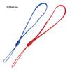 uxcell 2 Pieces Red Blue Hand Wrist Strap Lanyard String 19cm for Cell Phone view 2