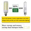 [4-Pack] E11 LED, All-New (102LEDs) E11 Led Bulbs, 8W 75W-100W Equivalent, 850 LM, Daylight 6000K, Dimmable,E11 Mini Candelabra Base, JD T3/T4 360 Degree Beam Angle for Indoor Decorative Lighting. view 2