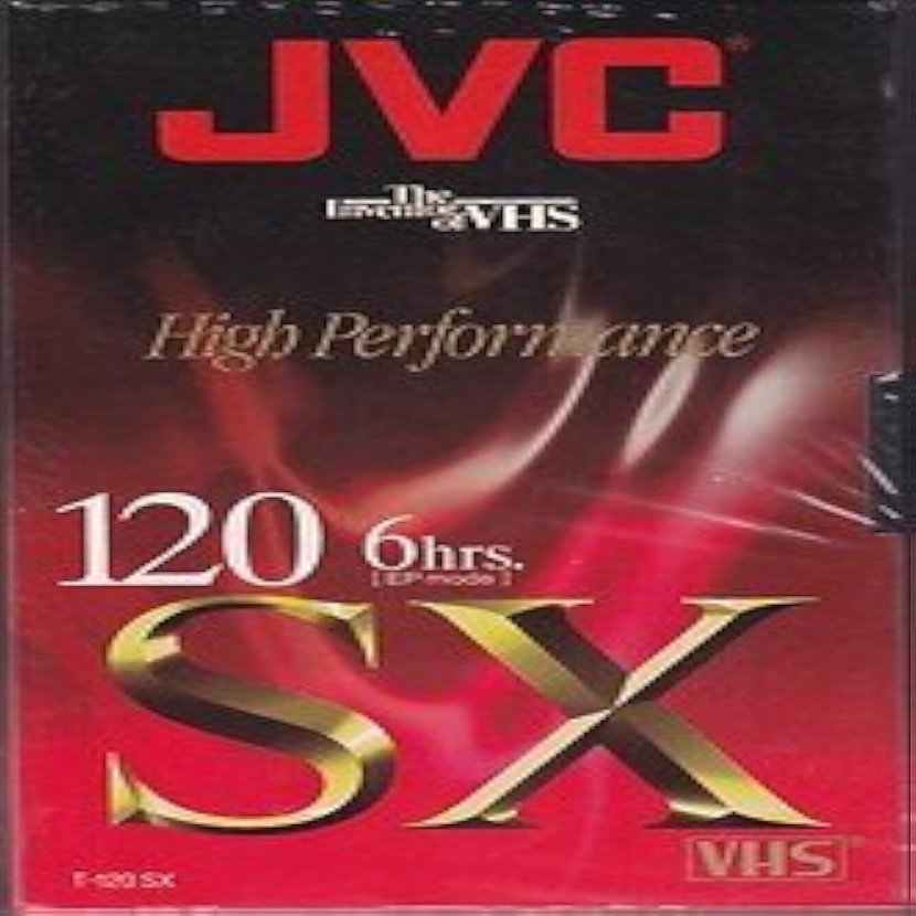 JVC T-120 SX 6 Hour VHS Cassette Tape - Blank - 4 pack