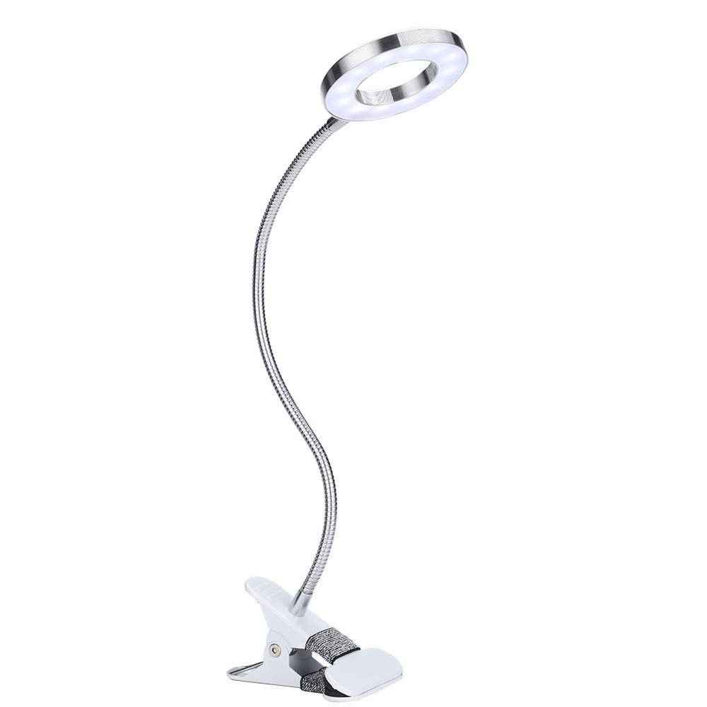 Yosoo lash lamp, LED Reading Lights, USB Makeup Lamp with Clip for Nail Eyebrow Lip Desk Manicure Makeup Bed Use