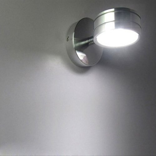 LUMINTURS 5W Dimmable LED Wall Sconce Picture Mirror Lamp Hotel Home Living Room Bedroom Bedside Hall Lobby Porch Store Poster High Power Modern Indoor night Light Pure White