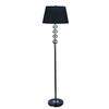 Milton Greens Stars A6257F Shirley Modern Decorative Floor Lamp, 62-Inch, Black view 1