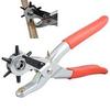 Heavy Duty 6 Sized 9-1/2" Leather Hole Punch Hand Pliers Belt Holes Punches view 1