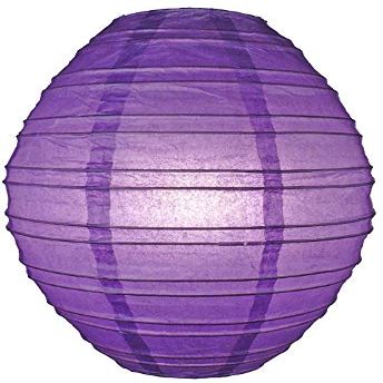 Quasimoon PaperLanternStore.com Dark Purple Kawaii Paper Lantern (10 Pack)
