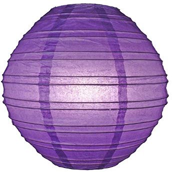 Quasimoon PaperLanternStore.com Dark Purple Kawaii Paper Lantern (10 Pack)