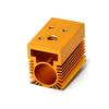 Aluminum Radiator Heatsink 20x27x32mm for 12mm Laser Diode Module Golden view 3