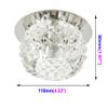LUMINTURS 5w LED Pure White Crystal Ceiling Recessed Light Fixture 4 INCH Modern Decor Flush Mounted Lamp view 2