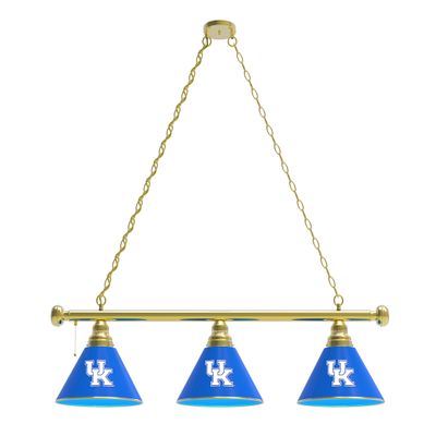 Holland Bar Stool Co. Kentucky UK 3 Shade Billiard Light with Brass Fixture by The