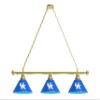 Holland Bar Stool Co. Kentucky UK 3 Shade Billiard Light with Brass Fixture by The view 1