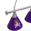 Holland Bar Stool Co. East Carolina 3 Shade Billiard Light with Chrome Fixture by The view 2