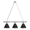 HBS Purdue 3 Shade Billiard Light with Chrome Fixture by The Holland Bar Stool Co. view 1