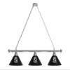 Holland Bar Stool POW/MIA 3 Shade Billiard Light with Chrome Fixture by the Co. view 1