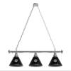 HBS Los Angeles Kings 3 Shade Billiard Light with Chrome Fixture by Holland Bar Stool view 1