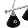 HBS Los Angeles Kings 3 Shade Billiard Light with Chrome Fixture by Holland Bar Stool view 2