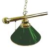 HBS Green 3 Shade Billiard Light with Brass Fixture by The Holland Bar Stool Co. view 2